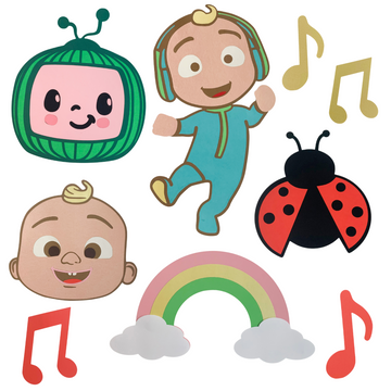 Pinfliers Cocomelon Theme Birthday Party Big Paper Cutouts Set 1